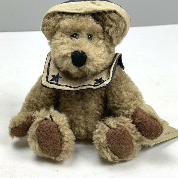 Boyds Bears Chauncey Fitzbruin 1997 Jointed Teddy Sailor Hat Collar Nautical 7" - Picture 1 of 6